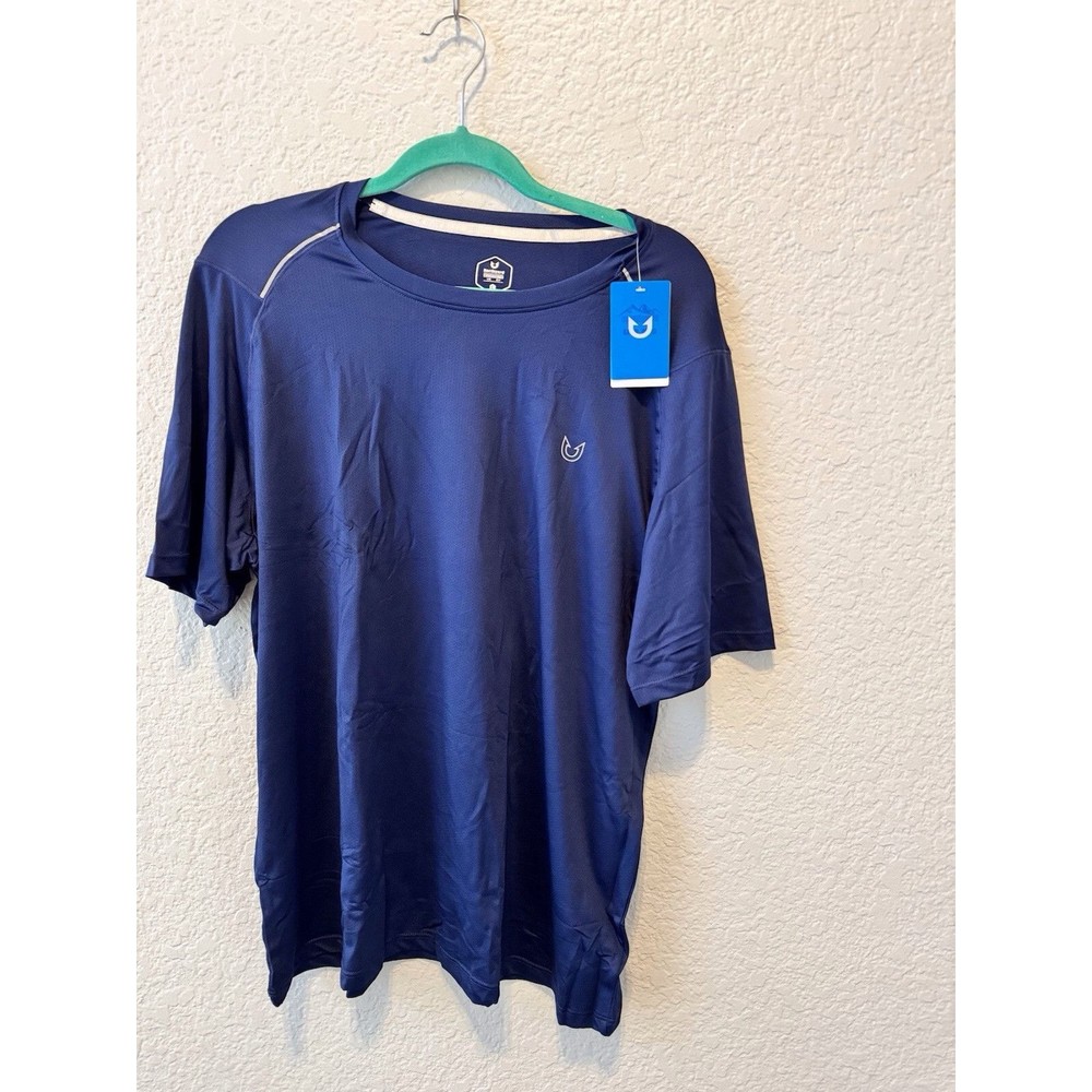 Men’s Northyard Workout Shirt-Navy-Size Large